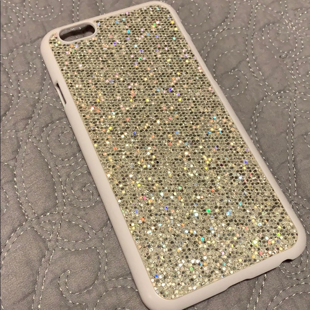 Silver glitter phone case for iPhone 6s